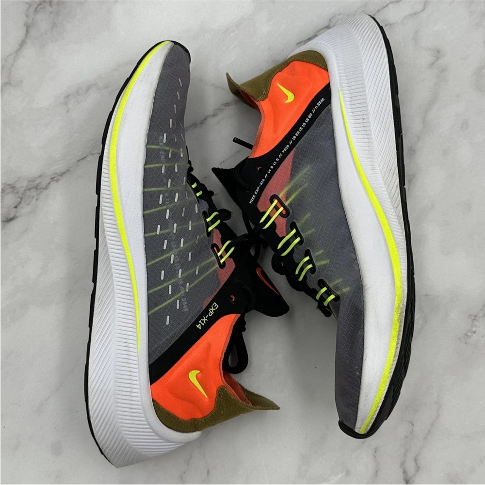 Nike EXP-X14 Shoes Womens Size 7.5 Gray Orange Volt Running Sneakers AO3170-002 - Picture 5 of 10